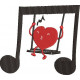 Heart Swinging On A Music Swing