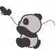 Panda Flying Kite